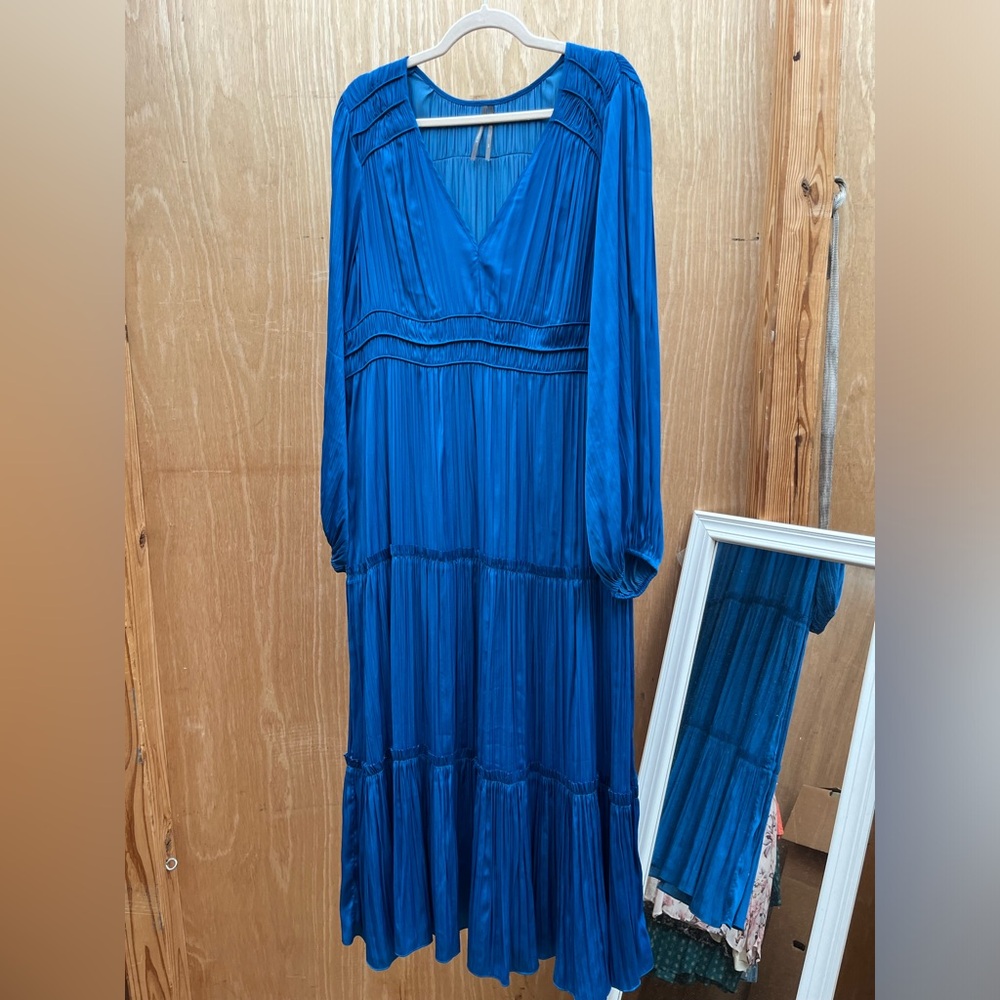 Anthropologie blue dress